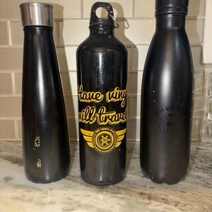 Third Man Records Black Stainless Steel Reusable Water Bottle - Travel Friendly